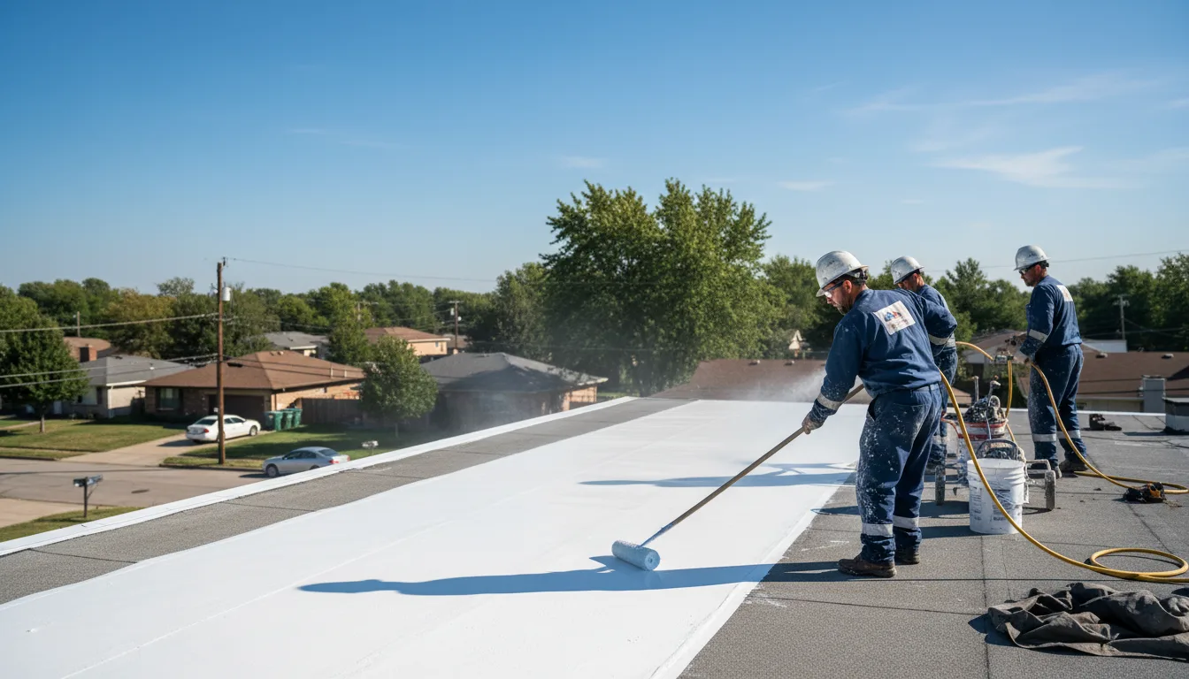 Commercial roof coating in Manchester, CA near me